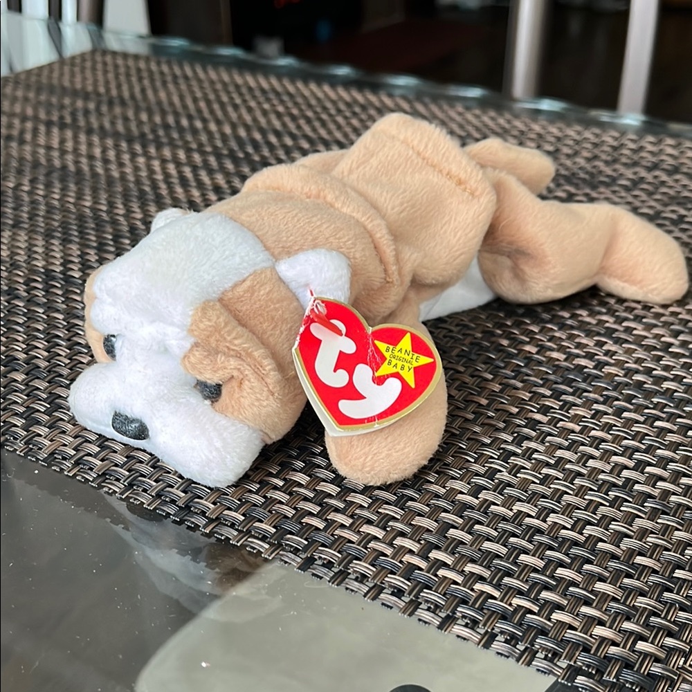 TY Beanie Baby Bulldog Plush